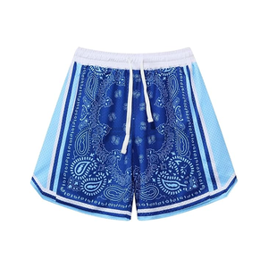 100% poliéster ropa activa estiramiento personalizado Dtg impresión poliéster 5 pulgadas en costura sublimación logotipo personalizado malla pantalones cortos atléticos - Product Image 5