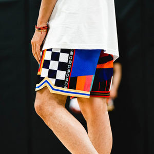 Pantalones cortos de malla personalizados para hombre, tablero de entrenamiento activo con logotipo bordado, Patchwork, baloncesto - Product Image 6