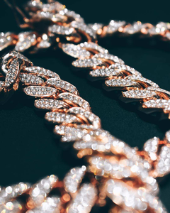 Collar de Cadena de Cuerda Estilo Hip Hop con Eslabones Cubanos y Diamantes Baguette Personalizados, Chapado en Oro de 14K, con Moissanita VVS Iced Out Bling para Hombre - Product Image 2