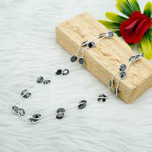 Collar de ónix de Plata de Ley 925 para mujer, joyería de piedras preciosas de ónix negro geométrico hecha a mano - Product Image 2