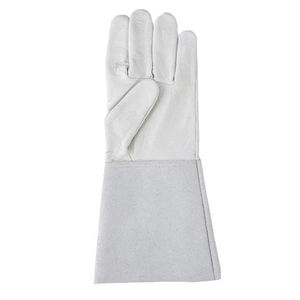 Gants de soudage Tig XL imprimés avec logo personnalisé, cuir de vache fendu résistant à la chaleur, équipement manuel de protection à vendre - Product Image 2