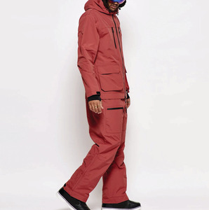 OEM 2025 de alta calidad personalizado Unisex esquí nieve traje hombres a prueba de viento cuerpo completo cálido una pieza traje de esquí de talla grande ropa de invierno - Product Image 4