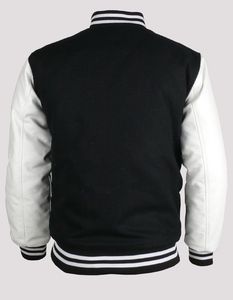 Chaqueta universitaria de béisbol de diseño clásico, parche de letra con logotipo personalizado, ropa urbana de calidad superior, chaqueta Bomber deportiva para hombres - Product Image 5