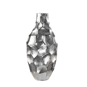 Vase décoratif en métal Vase à fleurs moderne fabriqué à la main Design personnalisé pour la décoration intérieure, le bureau, les hôtels et les restaurants - Product Image 1