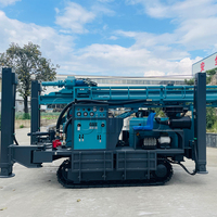 Machine de forage de puits portable DTH, profondeur 150m, 250m, 350m, avec marteau pneumatique et moteur à engrenages