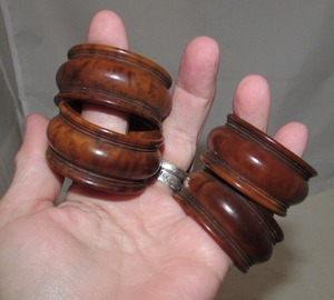 Anneaux de serviette en bois antiques Tendance Rectangle Incroyable Porte-serviettes en bois Naturel Couleur différente Rond de serviette en bois - Product Image 4