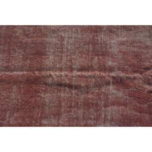 Alfombra turca Vintage de 3,6x6,6 pies de lana roja tejido plano respaldo de látex 10mm de espesor Patchwork Rectangular pasillo rompecabezas diseño 3D - Product Image 5