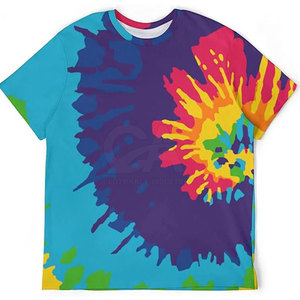 Quantité minimale de commande bas Personnalisé Top Qualité Tie Dye T-shirts Street Style Hommes Polyester Made Tie Dye T-shirts - Product Image 3