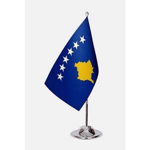 Drapeau de bureau du Kosovo imprimé numériquement pour la décoration de bureau - Product Image 1