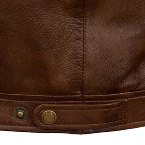 Veste en cuir pour hommes à port rapide de haute qualité, modèles les plus demandés, veste en cuir pour hommes légère et entièrement personnalisée à faible taux - Product Image 3