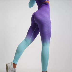 Fabricantes de ropa de yoga Sujetador Pantalones de entrenamiento de cintura alta Leggings de mujer Diseño único Conjunto de yoga impreso - Product Image 3