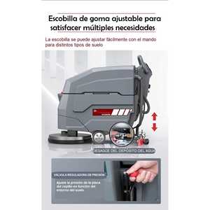 X4 manuel Walk-Behind Scrubber nettoyeur haute pression électrique 55L propre/65L réservoirs d'eaux usées 550W équipement de nettoyage par aspiration - Product Image 4