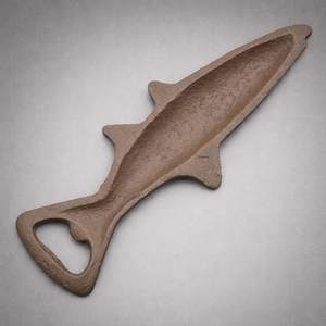 Cast Iron Fish <b>Bottle</b> Opener <b>Vintage</b> Rustic Design Strong Grip Durable Finish Perfect for Home Bar Kitchen and Coastal Decor - Product Image 2