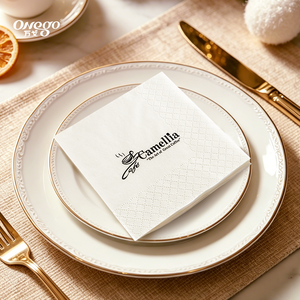 Serviettes <span class=keywords><strong>de</strong></span> table promotionnelles personnalisées imprimées, jetables, douces, en papier, pour les propriétaires <span class=keywords><strong>de</strong></span> marques - Product Image 1