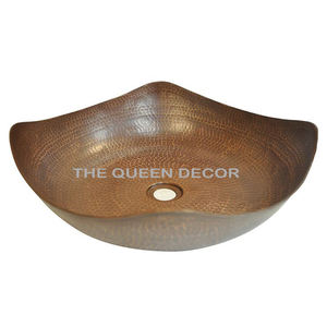 Copper <b>Bathroom</b> <b>Sink</b> Customized Size Handmade Wash Basin Newest Designer Vintage Copper <b>Sink</b> for Hotel & Restaurant - Product Image 5
