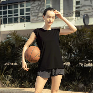 Ultifresh Unisex Gym Training Tank <b>Tops</b> Sporty Hip Hop Knitted 100% Polyester Breathable Moisture Wicking 3D Embroidery O-Neck - Product Image 6