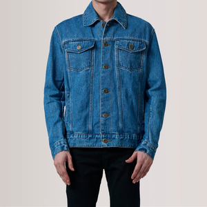 Chaqueta de mezclilla de color personalizado de ajuste regular de calidad superior para hombres Precio barato Mejor artículo Chaqueta de mezclilla de nuevo diseño para hombres - Product Image 1