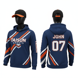 Sweat à capuche d'entraînement de football pour femmes, 280 GSM, polaire polyester, noir avec empiècements jaunes, blancs et bleus, design par sublimation, logo personnalisé - Product Image 5