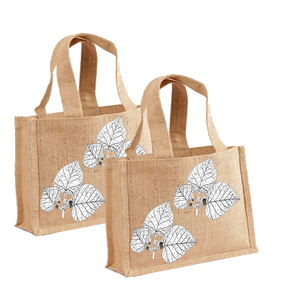 กระเป๋าช้อปปิ้งปอกระเจาน่ารักมีหูจับปอกระเจาขนาดเล็กกระเป๋าช้อปปิ้งทำจากอินเดียตะวันตกเบงกอลสินค้าคุณภาพสูง - Product Image 4