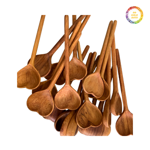 Ensemble de cuillères en bois de gros, outils de cuisine durables et robustes pour cuisiner, remuer, mélanger, prix abordable - Product Image 4