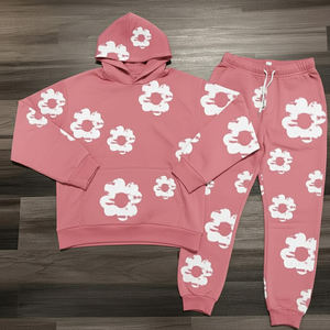 Survêtement en denim surdimensionné pour homme, sur mesure, imprimé multicolore, vêtements d'hiver, nouveau design, survêtements pour homme - Product Image 1