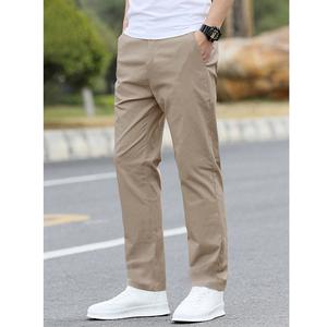 Petit MOQ, pantalon chino long pour homme, classique, de bureau, bouton, fermeture éclair, fabrication directe d'usine du Bangladesh - Product Image 4