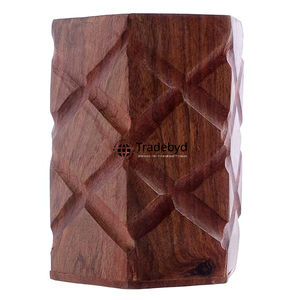 Portalápices Rústico de Madera de Primera Calidad, Organizador de Escritorio Natural con Diseño Personalizado para Mesa de Oficina, Decoración del Hogar por Tradebyd - Product Image 4