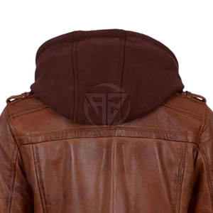 Sudadera con Capucha de Cuero para Mujer, Elegante, Informal, con Logotipo Frontal, Diseño Refinado, Construcción Duradera, Sensación Premium, Acabado Suave, Resistente al Viento - Product Image 6