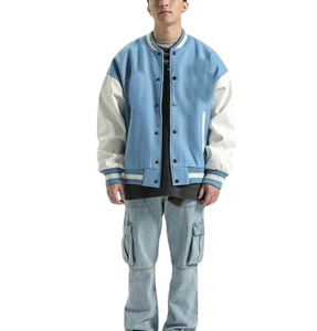 Winter Long Sleeve Baseball jacket Customized logo Jacket for Men Private Label CollegeBaseballjacket for men - Product Image 3