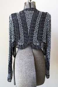 Robe fourreau élégante pour femmes grandes tailles en polyester avec paillettes, perles et broderies, veste pour soirée, cocktail, club, bal de promo - Product Image 4