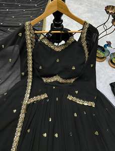 Robe longue Anarkali pour les fêtes - Product Image 4