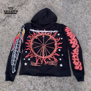 Conjunto de Sudadera con Capucha y Pantalones de Chándal de Invierno 2024 de Última Moda, 400 g/m² de Peso Medio, Estilo Holgado, Lavado Ácido, Teñido Liso, ODM, Casual para Salidas, Personalizado - Product Image 6