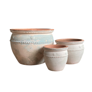 Fábrica de Cerámica Tone, Directo de Vietnam, Jardín del Hogar, Cerámica Esmaltada Grande Hecha a Mano, Arcilla Ecológica, Duradera, Clásica, con Diseño Floral - Product Image 1