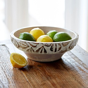 Large Rustic Wood Salad Bowl for <b>Fresh</b> Salad <b>Fruit</b> Mixing Serving and Home Table Decor - Product Image 2