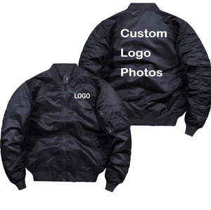 Trendy Mens Bomber Jacket Lightweight Breathable Fabric Zipup Casual Style Relaxed Fit Streetwear Bomber Jacket - Product Image 5