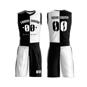 Uniformes de Baloncesto para Adultos de Nuevo Diseño, Manga Corta, Secado Rápido, Colores Personalizables, Conjunto de Uniforme de Baloncesto, Servicio OEM - Product Image 2