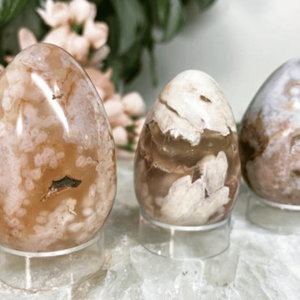 Œufs en cristal de guérison naturelle en gros d'oeufs d'agate de fleur pour la décoration intérieure et l'équilibrage énergétique de fabrication de confiance - Product Image 2