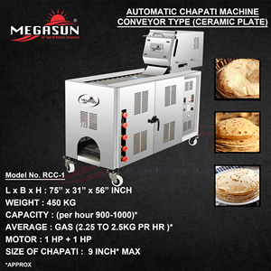 Fully Automatic Conveyor Type Chapati Making Machine 900-1000 Roti/Hour for Commercial Kitchens - Product Image 3