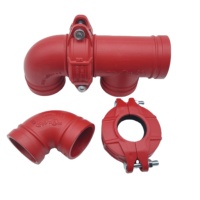 Raccords en fonte ductile pour sprinklers UL/FM : Té rainuré, Coude, Union, Réducteur, Croix, Raccord flexible