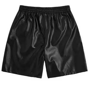 High Quality Leather <b>Shorts</b> Custom Logo Design OEM Breathable Eco-Friendly Casual Summer Wear Customized Color Leather <b>Shorts</b> - Product Image 2
