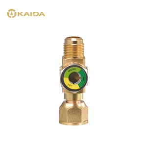 Liquid Line Brass Round Sight Glass indikator kelembaban Ophthalmoscope