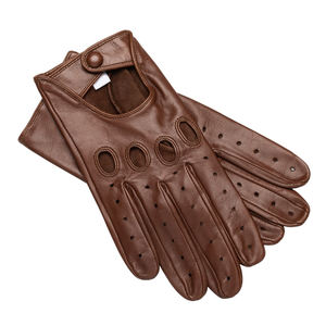Gants de conduite en cuir pour hommes de bonne qualité, couleur unie, design personnalisé, respirant, OEM, fournisseur pakistanais - Product Image 6