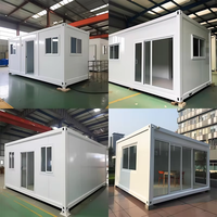 Rumah Kontainer Modern AFO Kelas Atas Prefabrikasi Portabel 20ft Ramah Lingkungan untuk Kantor, Hotel, dan Hunian, Dapat Diperluas, dan Kuat Tahan Beban