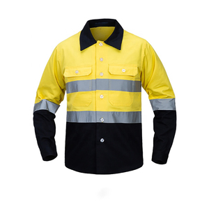 Vêtements de travail pour hommes sur mesure en gros, vêtements de travail ignifuges réfléchissants, uniforme de sécurité haute visibilité, veste de travail d'hiver et logo personnalisé - Product Image 4