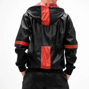 Nouvelle conception tendance, créez votre propre logo, survêtement d'hiver pour homme, respirant, 100% coton, fermeture éclair, costume en cuir de haute qualité, 8 ensembles MOQ - Product Image 3