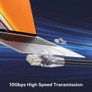 Cable Ethernet Cat6 de 33 pies para interiores y exteriores, 2500Mbps, conductor CCA, sin halógenos, U/<span class=keywords><strong>UTP</strong></span> blindado, con revestimiento LSZH, cable de red para - Product Image 5