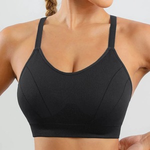 Sujetador deportivo para mujer, correas de hombro ajustables, Color sólido, gimnasio, Fitness, ejercicio, Top, transpirable, espalda hueca, tirantes, estilo Simple - Product Image 3