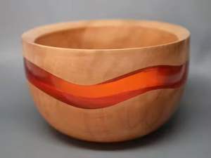 Resina hecha a mano de la mejor calidad con cuencos Mango de madera Servidor de ensalada Cuenco Diseño moderno y fiestas de boda - Product Image 2