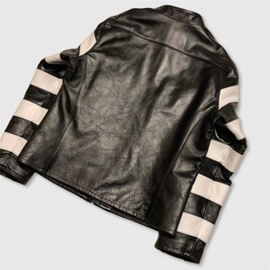 Nuevo tamaño asiático Oil Horsehide Canvas Hombres Slim Fit Biker Chaqueta impermeable de cuero genuino. Tela de cuero Classic Rider - Product Image 4