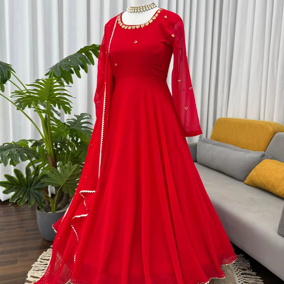 Verified Supplier Pakistani Red Dress Elegant Embroidery Design |  Alibaba.com